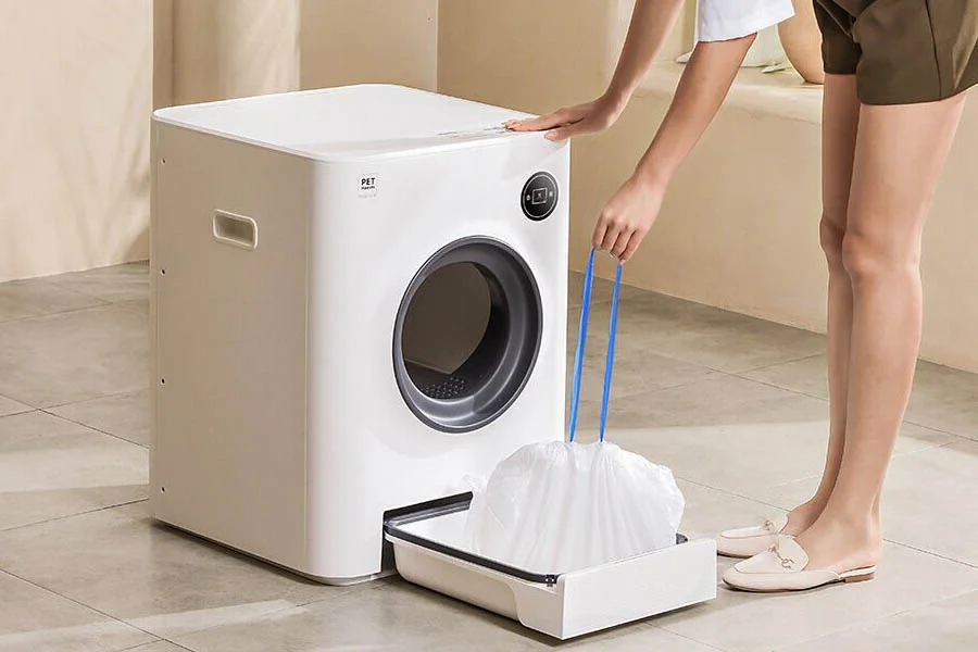 rotating litter box